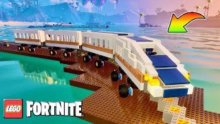 🚅新幹線作ってみた🚅ﾚｺﾞﾌｫｰﾄﾅｲﾄでここまで出来るとは！！！【レゴフォートナイト/LEGOFortnite】