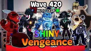 USING ONLY SHINY VENGEANCE APEX TEAM!!!! FNTD (Five Nights Tower Defense)