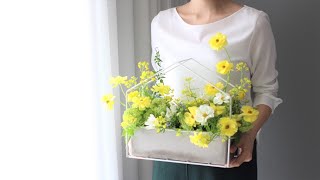 ENG) 봄꽃으로 만든 미니 정원 센터피스, garden centerpiece [플로리스트 전진영]