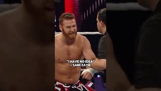 Sami Zayn Awkwardly Tears His Shoulder During Raw Debut #shorts