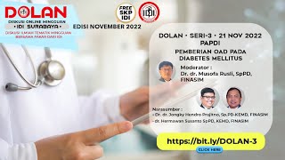 DOLAN SERI 3  PEMBERIAN OAD PADA DIABETES MELLITUS