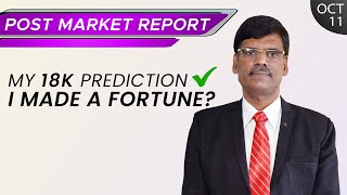 18K As I Predicted! I Made A Fortune?  Post Market Report 11-Oct-21