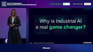 DIS26 KEYNOTE: Shaping the future with Industrial AI Powered by data, Anja Eimer, Siemens