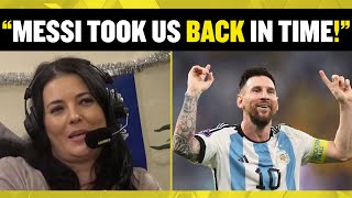 Natalie Sawyer praises Messi's performance against Argentina & says he 'took us back in time!' 👏⭐