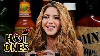 Shakira Howls Like a She-Wolf While Eating Spicy Wings | Hot Ones
