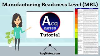 Manufacturing Readiness level (MRL) Tutorial