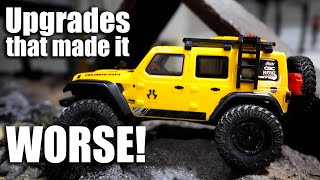 Axial SCX24 Jeep upgrades that made our RC Crawler worse