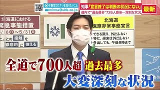 鈴木知事「緊急事態宣言の終了を判断できる状況にはない」北海道\