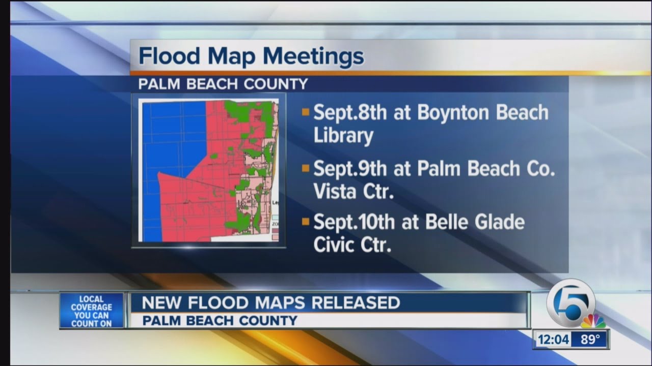 New Preliminary Flood Maps Released For Palm Beach County - YouTube