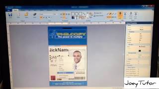 Demonstration of Database and Design Software of Smart ID Card Printer