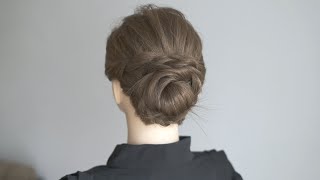 Easy and Elegant Hair Bun l Wedding Hairstyle