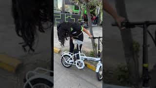 Que te pareció esta bicicleta plegable!! 😱👀