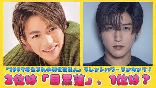 「1997年生まれの男性芸能人」タレントパワーランキング！ | 速報です