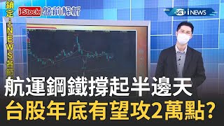 航運鋼鐵撐起半邊天 台股再創歷史新高 上半年漲20% 年底有望攻2萬點?│主播丁士芬│【iStock盤前解析】20210701│三立iNEWS