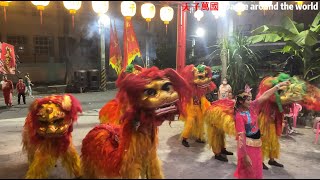 [4K]221015 dance 朴子太子會 獅陣(1/1)| 台灣傳統廟會、遶境熱鬧陣頭、舞蹈文化表演藝術 |林園鳳芸三寶堂開光週年平安遶境大典|Tradition 伝統 전통 Tradicion