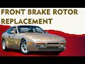 Porsche 944 Turbo Front Brake Rotor Replacement (1986 - 1989)