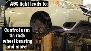 Subaru Forester steering and suspension repair after an ABS light complaint