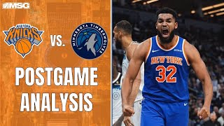 KAT Dominates In Knicks Blowout Win In Minnesota | New York Knicks