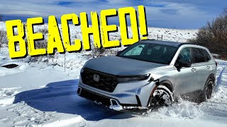 We Pushed This Honda CR-V Hybrid WAY Beyond What Most Drivers Would in the Snow: Here's How It Did!