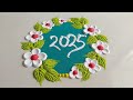 my first new year muggulu 2025 beautiful new year kolam