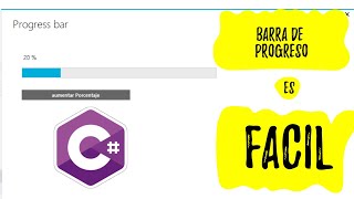 Visual studio | Progress bar | Barra de progreso Facil de implementar