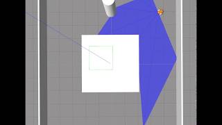 Reinforcement Learning for a Robot Navigation Task with a Centered Obstacle