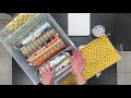 how to fold store and organize your fabric to fit your personal needs