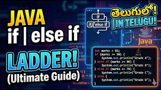 Java if-else if Ladder Explained in Telugu! 🚀 | Java Programming for Beginners