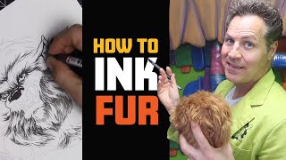 How To Ink Fur! Inktober Tips!