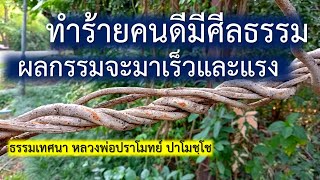 ทำร้ายคนดีมีศีลธรรม ผลกรรมจะมาเร็วและแรง ธรรมเทศนา หลวงพ่อปราโมทย์ ปาโมชฺโช (ตัดต่อจากฉบับเต็ม)