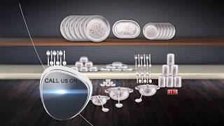 Ezmall | 61Pc. Premium Stainless Steel Dinner Set