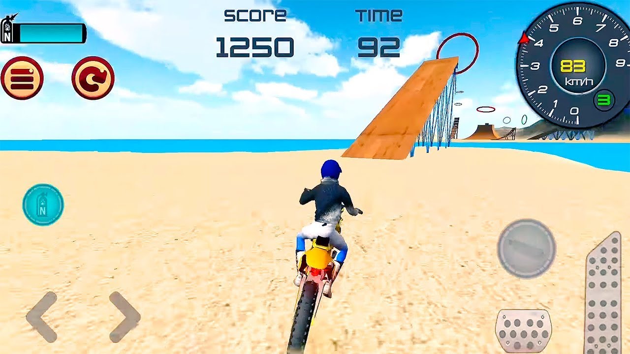 Motocross Beach Jumping 3D Gameplay Android - YouTube