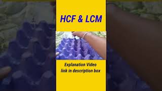 HCF\u0026LCM Activity #lcm_and_hcf #lcm #hcf #mathsactivity Working model of HCF and LCM