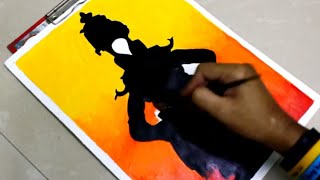 Vitthal Painting | how to draw vitthal easy | satisfying acrylic painting | #shorts