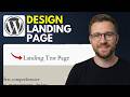 How to design a landing page with WordPress (Step By Step 2026)