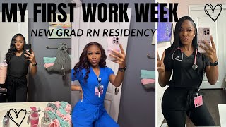 MY FIRST WORK WEEK AS A REGISTERED NURSE | New Grad Residency Program orientation / new grad tips