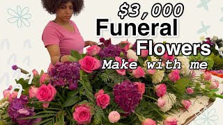 Funeral Flower Arrangement Tutorial | Casket Spray, Baskets and Standing Flower Sprays