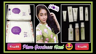 ||Plum Goodness Haul From Trell||Trell Shopping Haul💖||Skincare Products Haul||#shorts #plum #trell