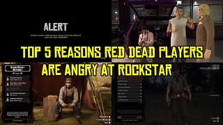 Top 5 Reasons Red Dead Players Are Angry At Rockstar