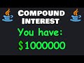 Code a Java compound interest calculator in 7 minutes! 💸