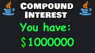Code a Java compound interest calculator in 7 minutes! 💸