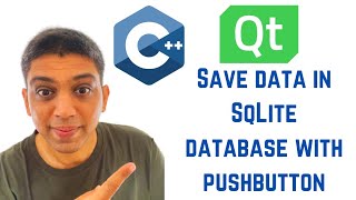 QT C++ GUI Tutorial - How to Save data in SqLite database with pushbutton