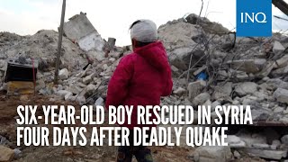 Six year old boy rescued in Syria four days after deadly quake