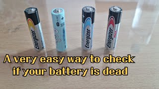 Super easy way to tell if a battery is unusable. check battery