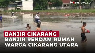 Banjir Rendam Ribuan KK di Cikarang Utara, Akses Jalan Tergenang Hambat Aktivitas | OneNews Update