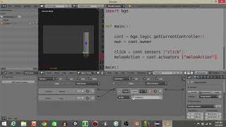 UPBGE - Ray Sensor & Force in Conjunction with Melee Combat Python