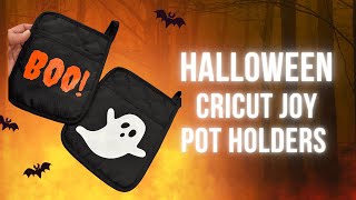 Easy Dollar Tree + Cricut Halloween Pot Holders You NEED To Try