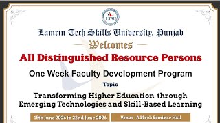 One Week Faculty Development Program (FDP)
