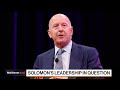 Goldman CEO Solomon's Leadership Under Scrutiny