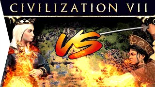 Civ 7 Exploration Age Deity Duel | Isabella's Spain VS Trung Trac's Majapahit!